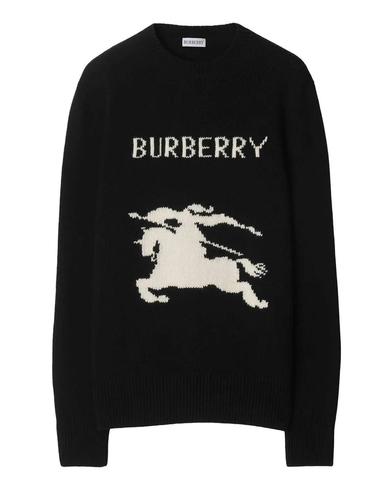 Burberry Rundhalspullover - Schwarz Schwarz