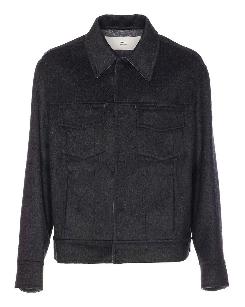 AMI Paris Casualjacke - Grau Grau