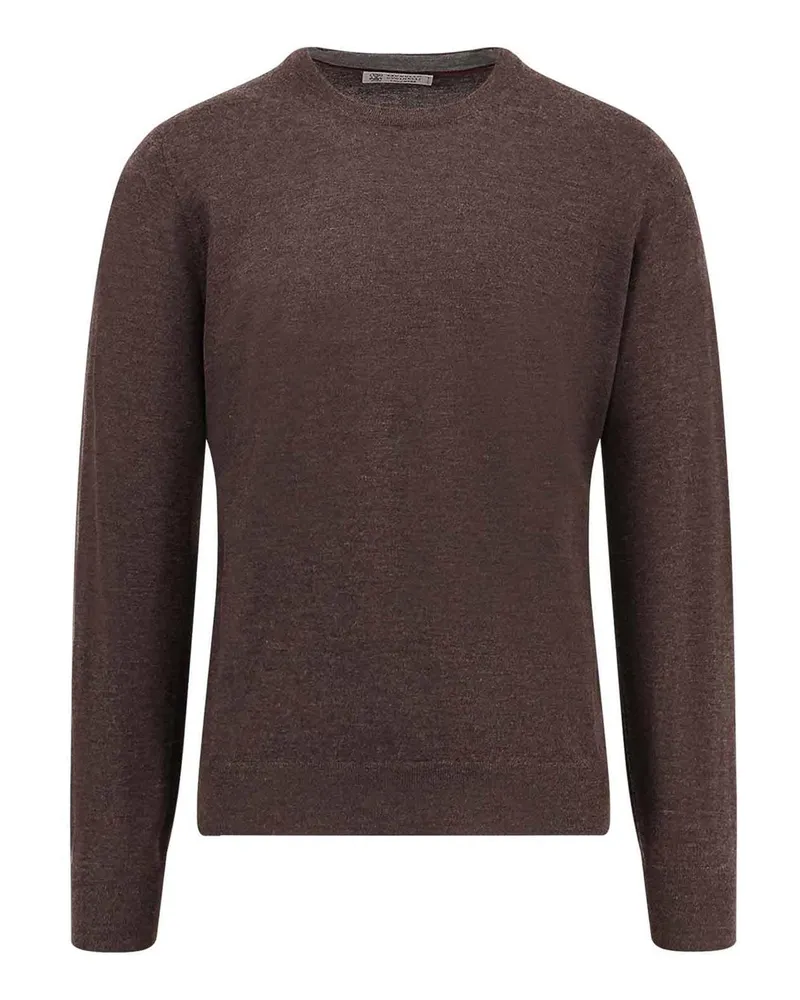 Brunello Cucinelli U-Boot-Pullover - Grau Grau