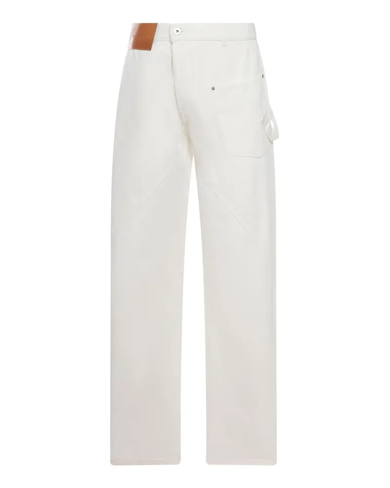 J.W.Anderson J. W. Anderson Straight Leg Jeans - Weiß Weiß