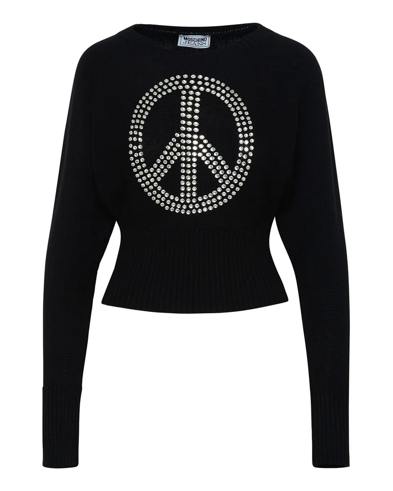 Moschino Rundhalspullover - Schwarz Schwarz
