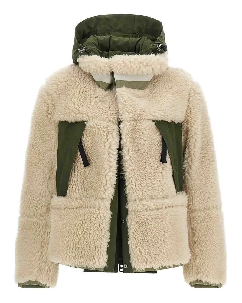 Sacai Casualjacke - Weiß Weiß