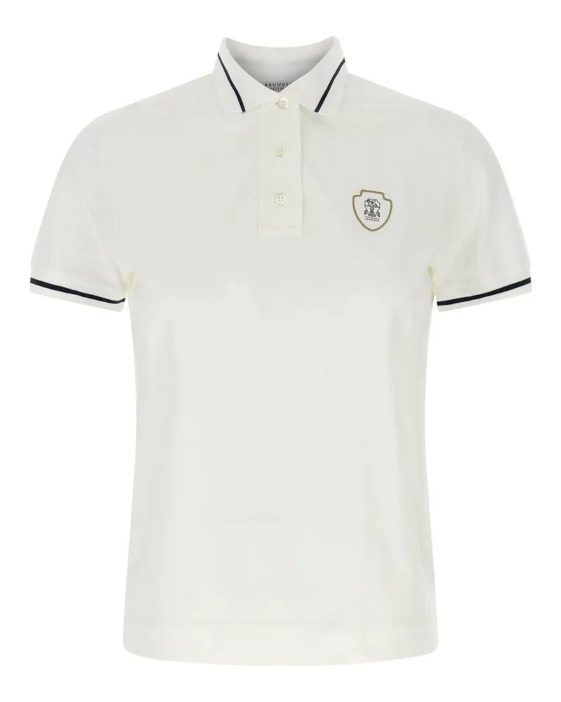 Brunello Cucinelli Poloshirt - Weiß Weiß