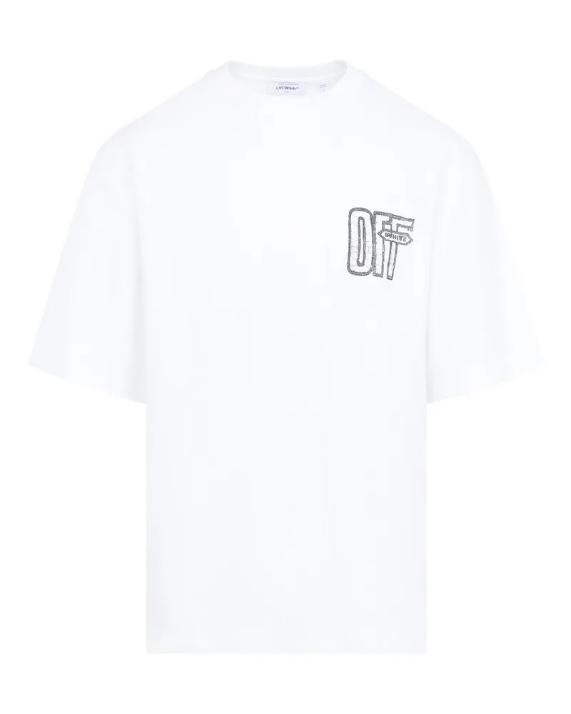 OFF-WHITE Rundhalspullover - Weiß Weiß