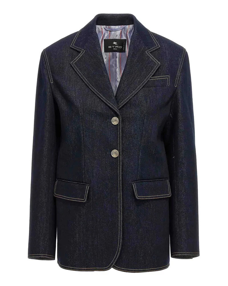 Etro Blazer - Blau Blau