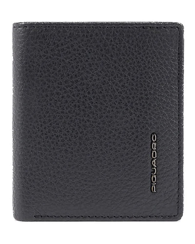 Piquadro Portemonnaie - Schwarz Schwarz