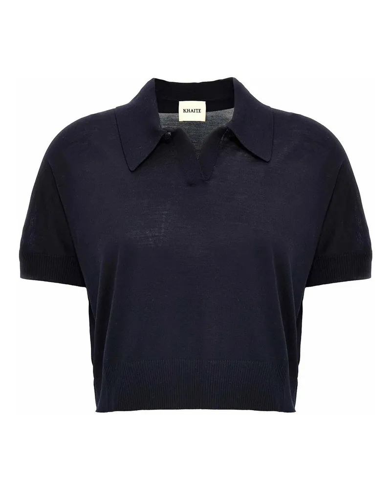 KHAITE Top - Blau Blau