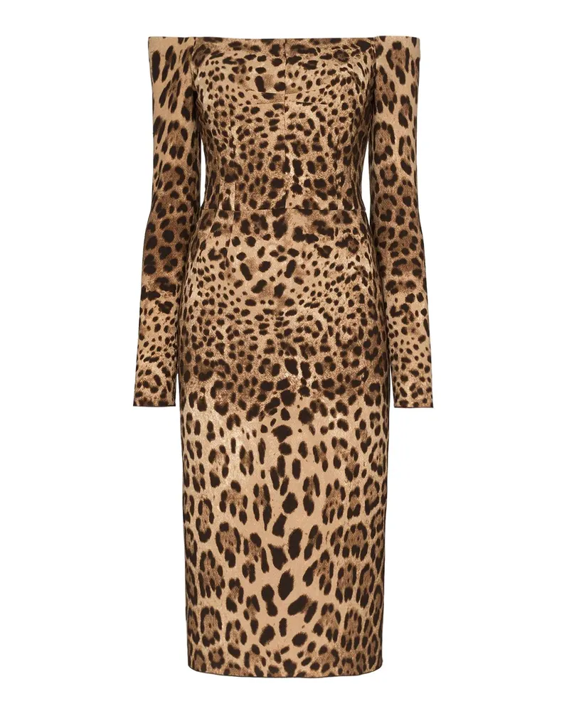 Dolce & Gabbana Knielanges Kleid - Gemustert Animal