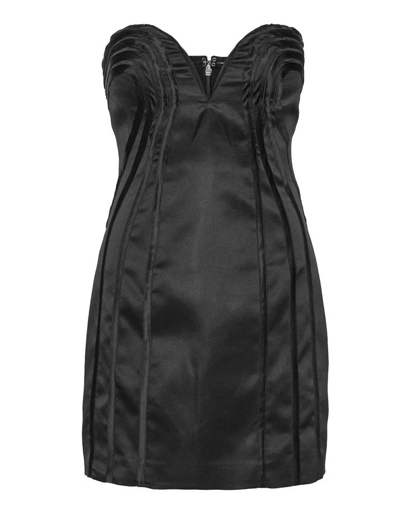 ROTATE Birger Christensen Knielanges Kleid - Schwarz Schwarz