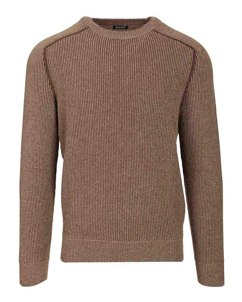 Ermenegildo Zegna Rundhalspullover - Braun Braun