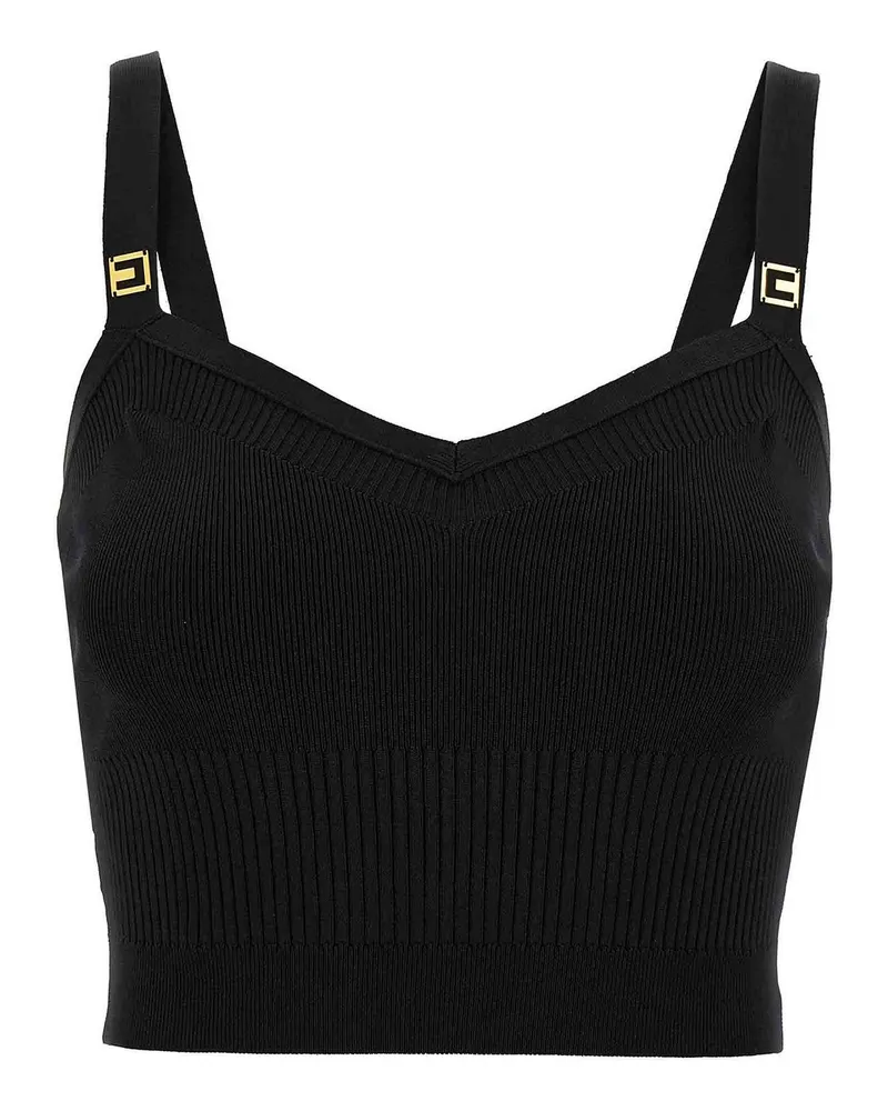 Elisabetta Franchi Top - Schwarz Schwarz