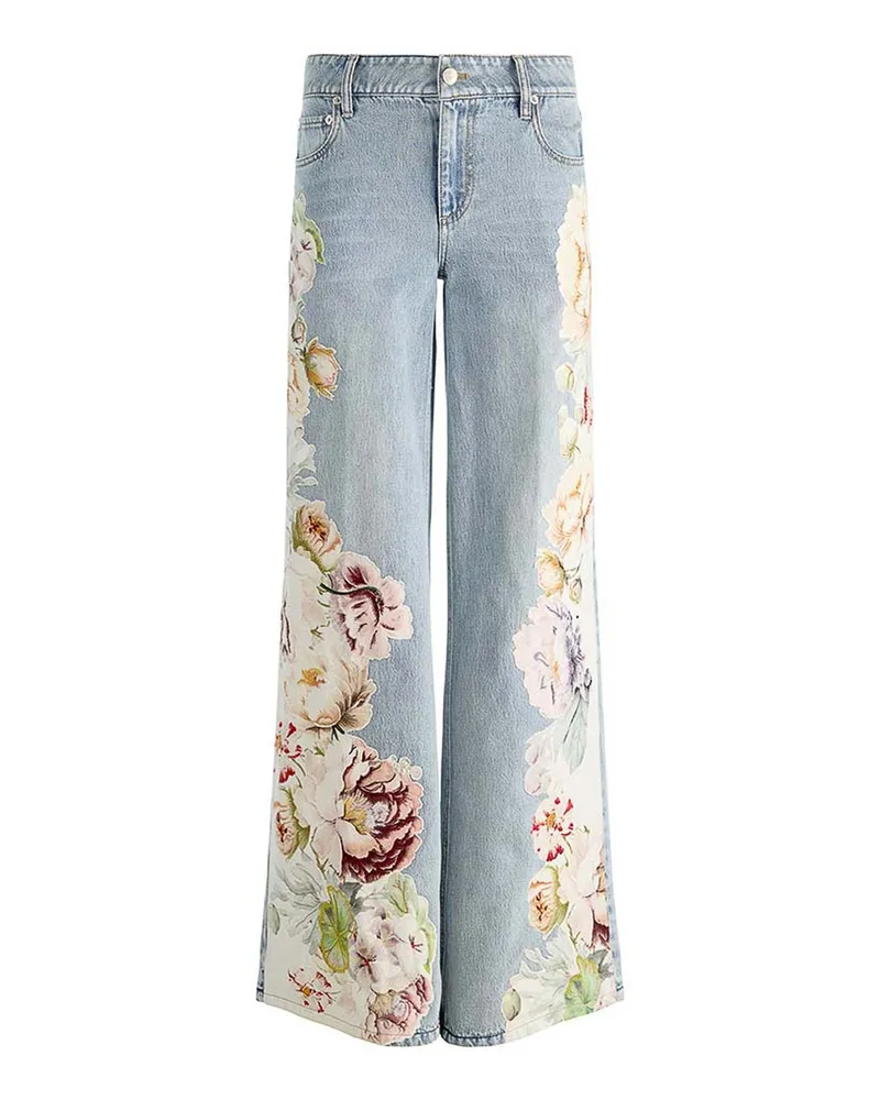 Alice + Olivia Straight Leg Jeans - Blau Blau