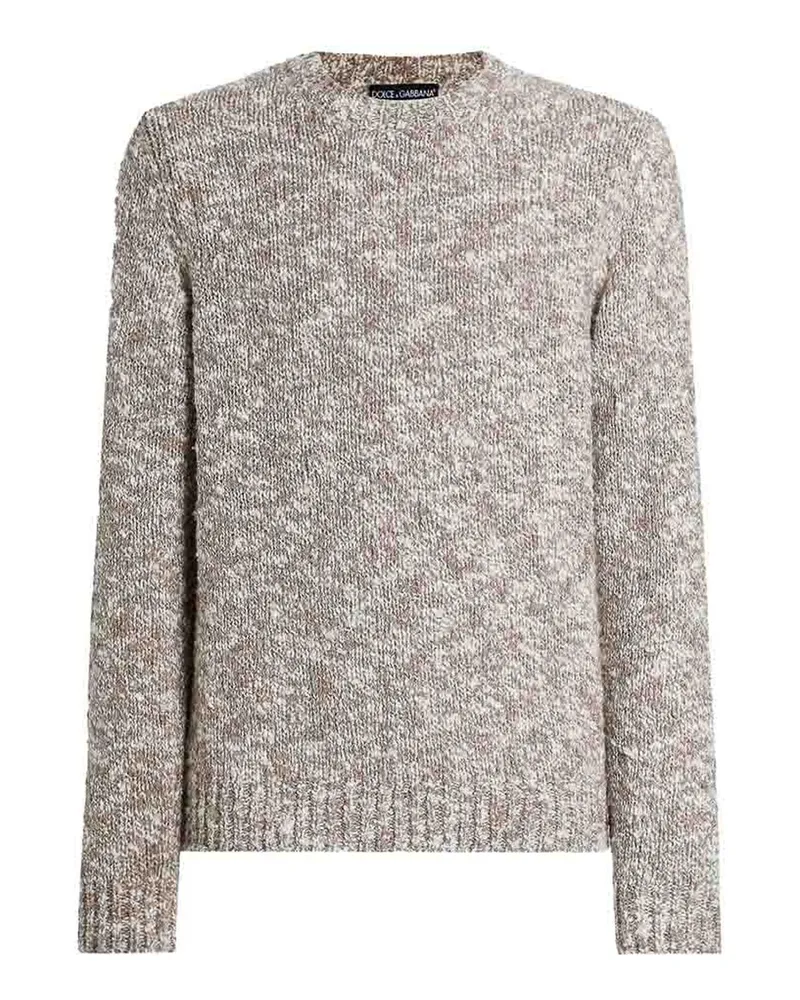 Dolce & Gabbana Rundhalspullover - Beige Beige