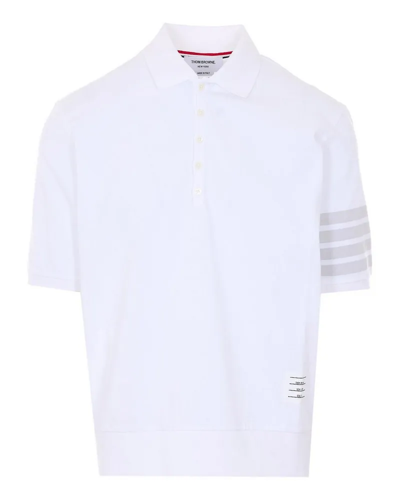 Thom Browne Poloshirt - Weiß Weiß