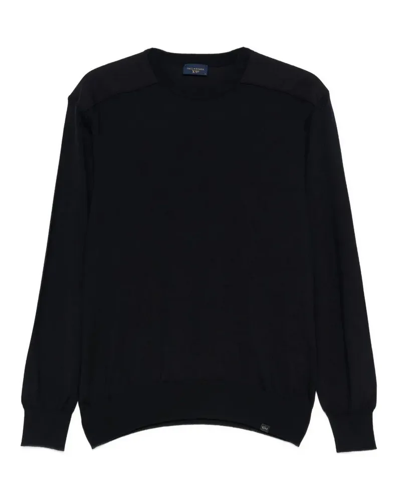Paul & Shark Rundhalspullover - Schwarz Schwarz
