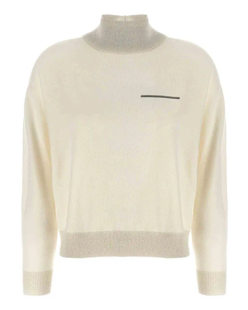 Peserico Rollkragenpullover - Weiß Weiß