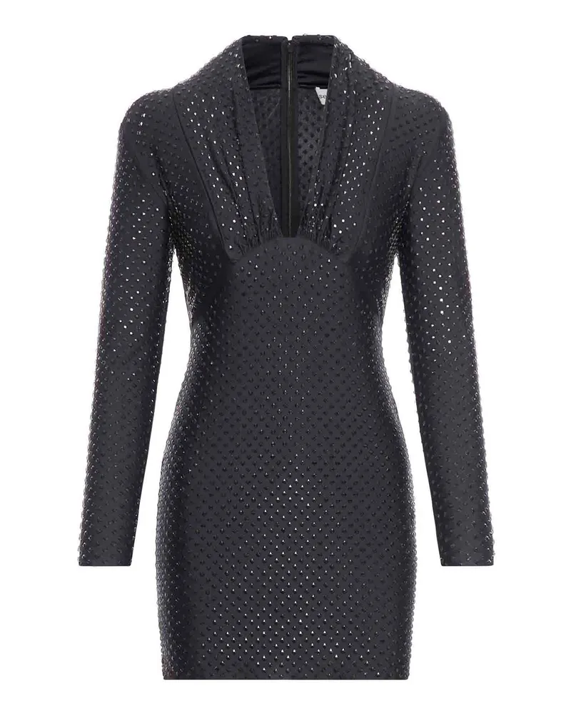 Self-Portrait Kurzes Kleid - Schwarz Schwarz