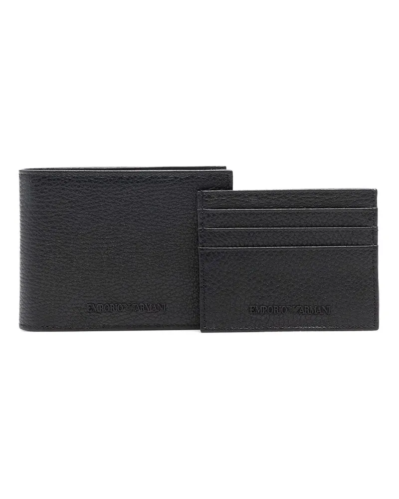 Emporio Armani Portemonnaie - Schwarz Schwarz
