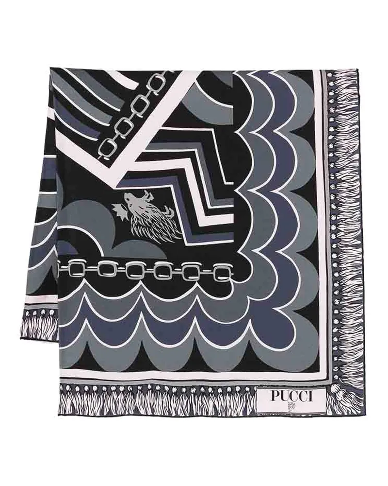 Emilio Pucci Schal - Schwarz Schwarz
