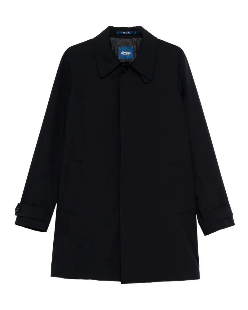 Drumohr  Knielanger Mantel - Dunkelblau Dunkelblau