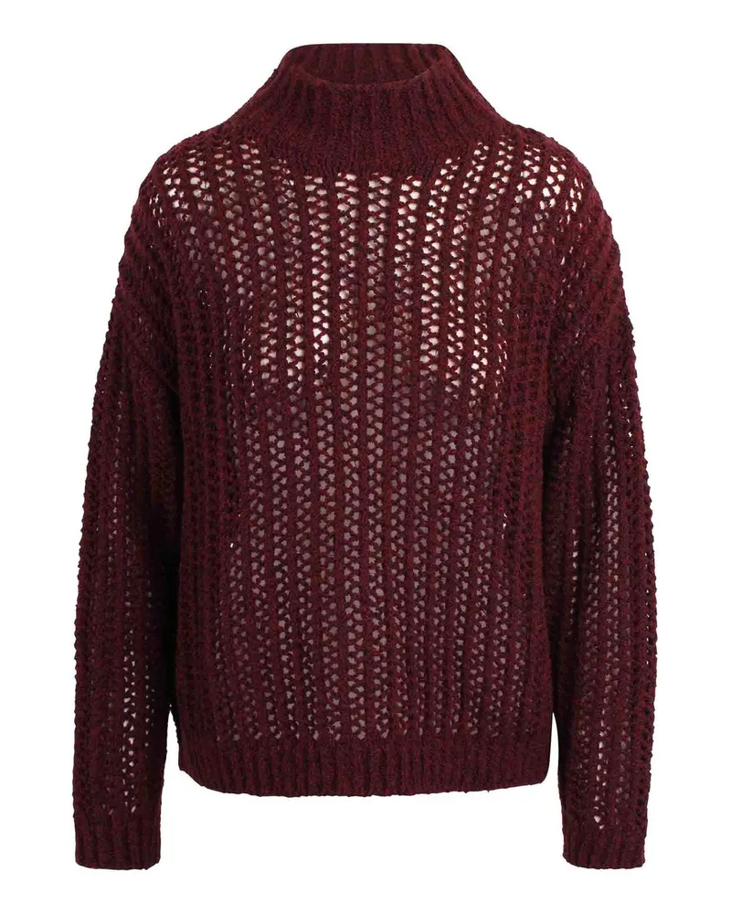 Max Mara Rundhalspullover - Rot Rot