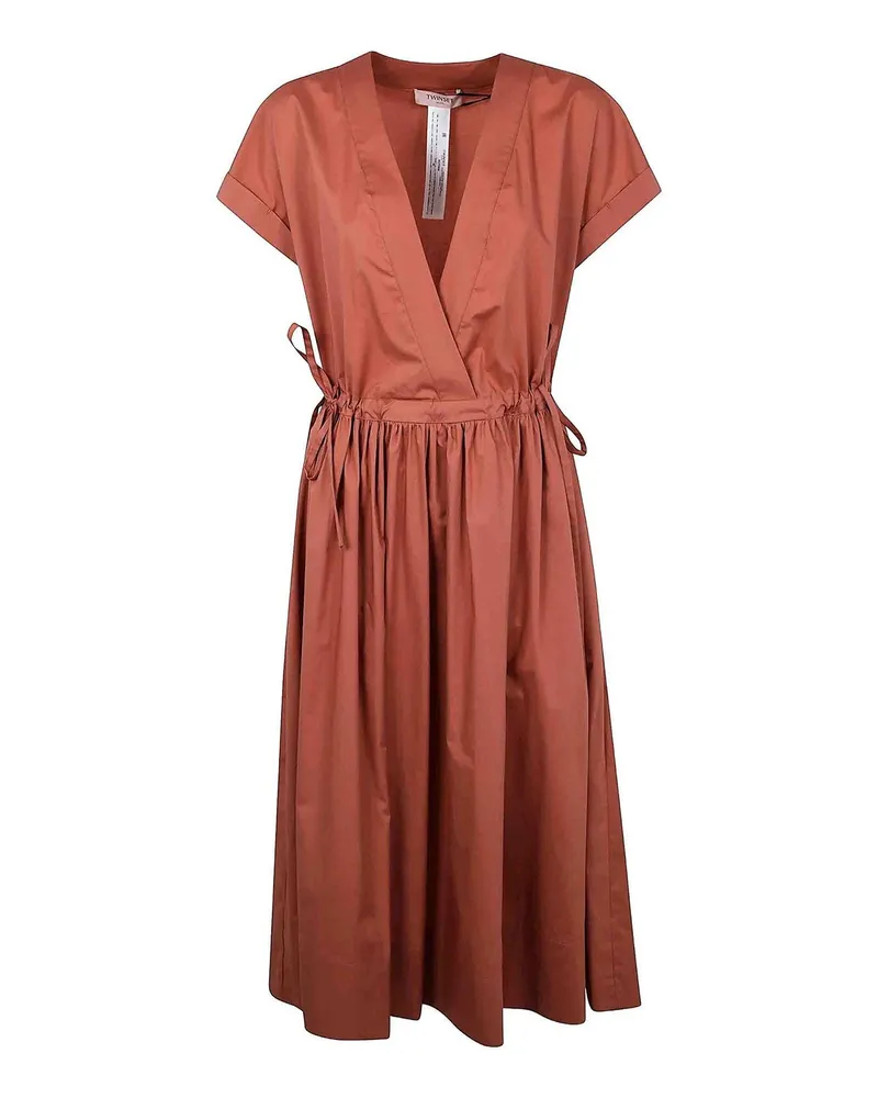 Twin-Set Knielanges Kleid - Braun Braun