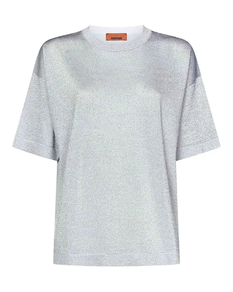 Missoni T-Shirt - Silber Silber