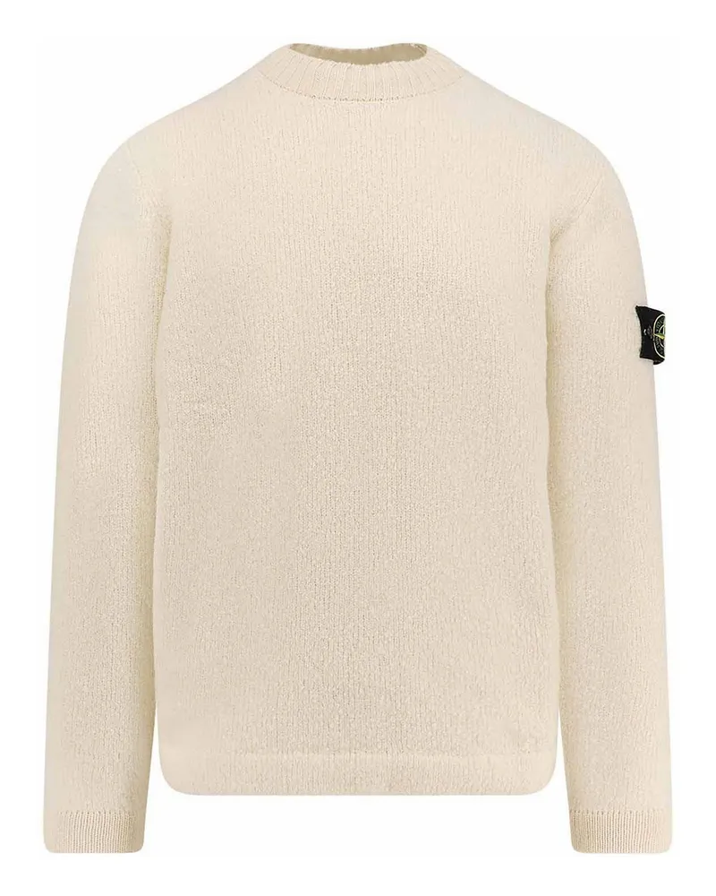 Stone Island U-Boot-Pullover - Weiß Weiß