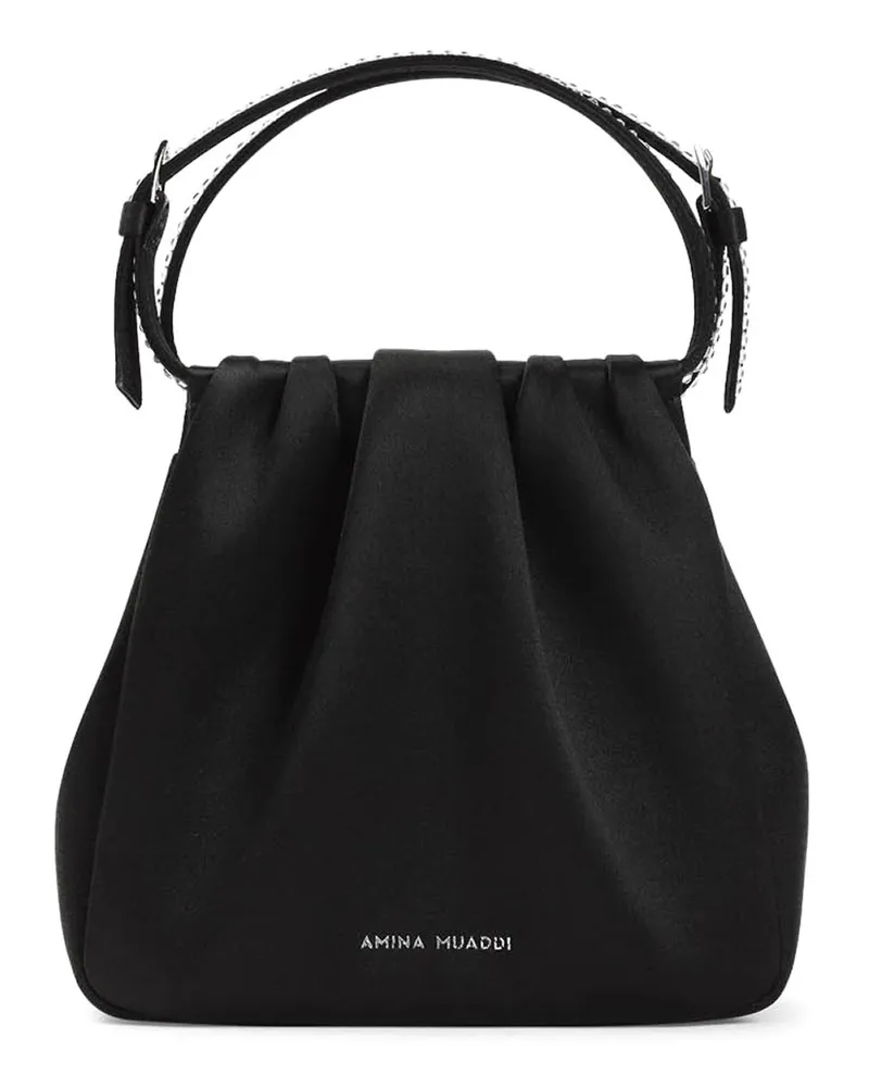Amina Muaddi Shopper - Weiß Schwarz