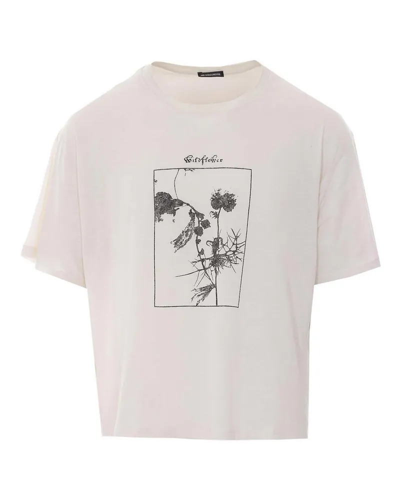 Ann Demeulemeester T-Shirt - Weiß Weiß
