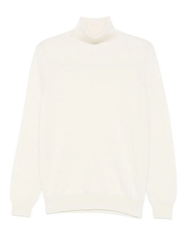 Kangra Cashmere Rundhalspullover - Weiß Weiß