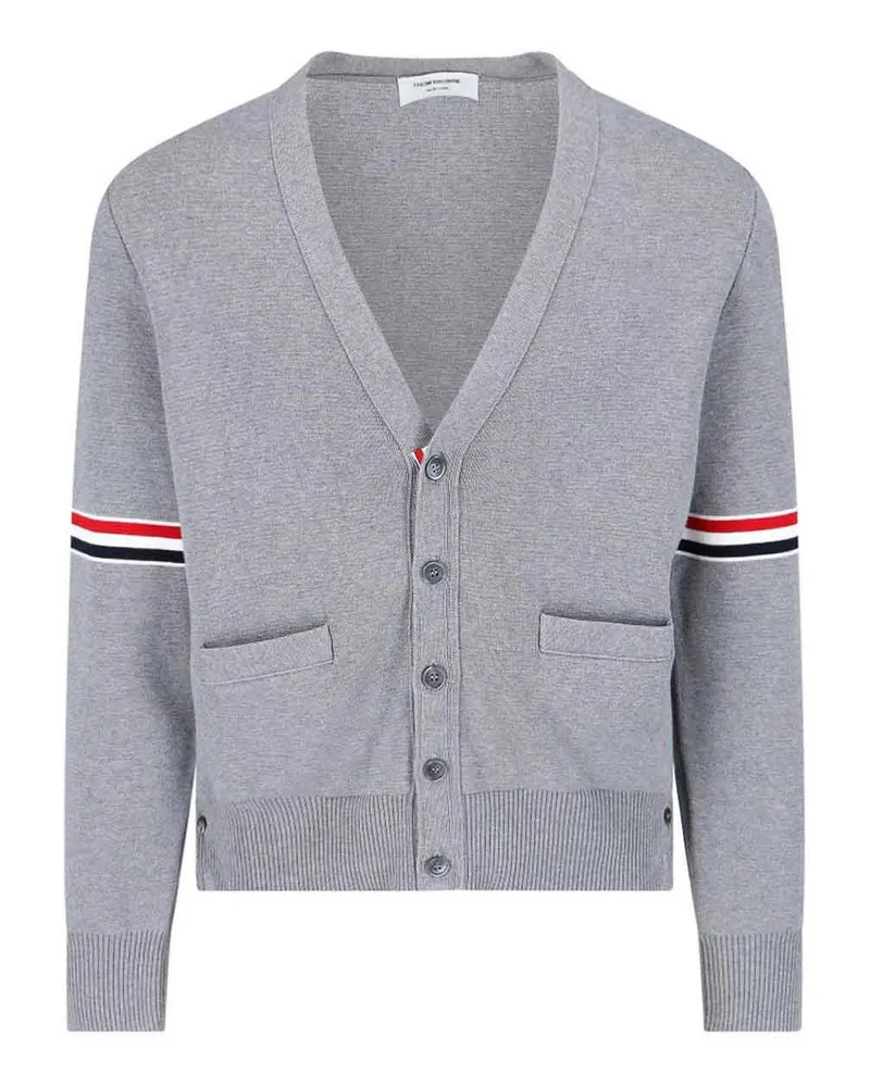 Thom Browne Cardigan - Grau Grau
