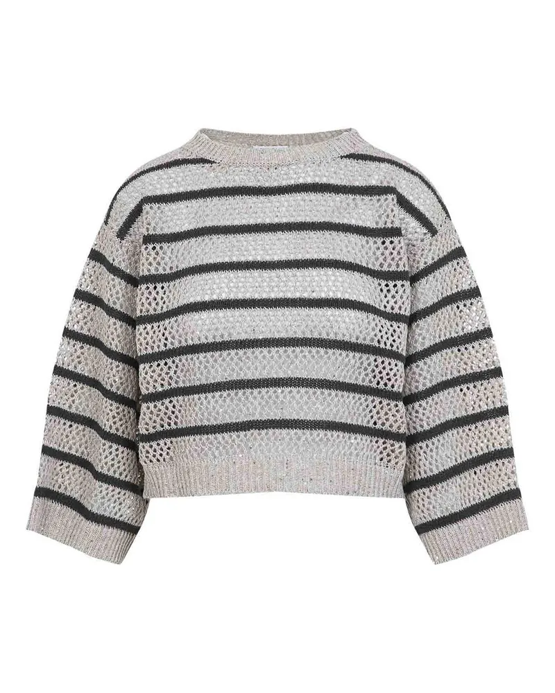 Brunello Cucinelli Rundhalspullover - Beige Beige