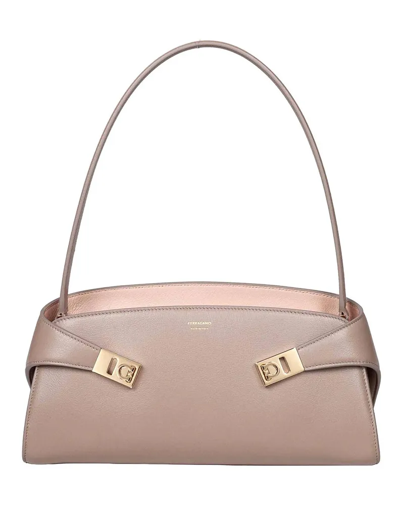 Ferragamo Schultertasche - Taupe Taupe