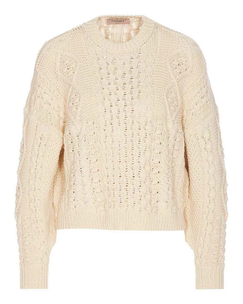 Twin-Set U-Boot-Pullover - Beige Beige