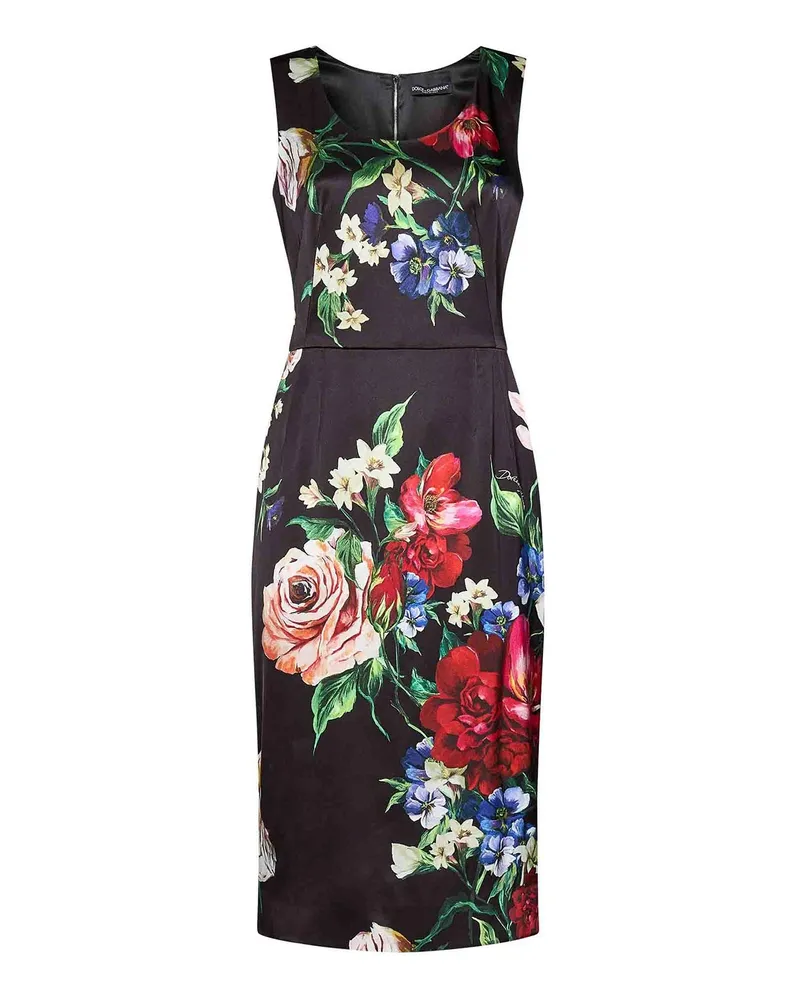 Dolce & Gabbana Knielanges Kleid - Schwarz Schwarz