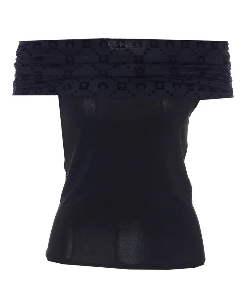 Marine Serre Top - Schwarz Schwarz