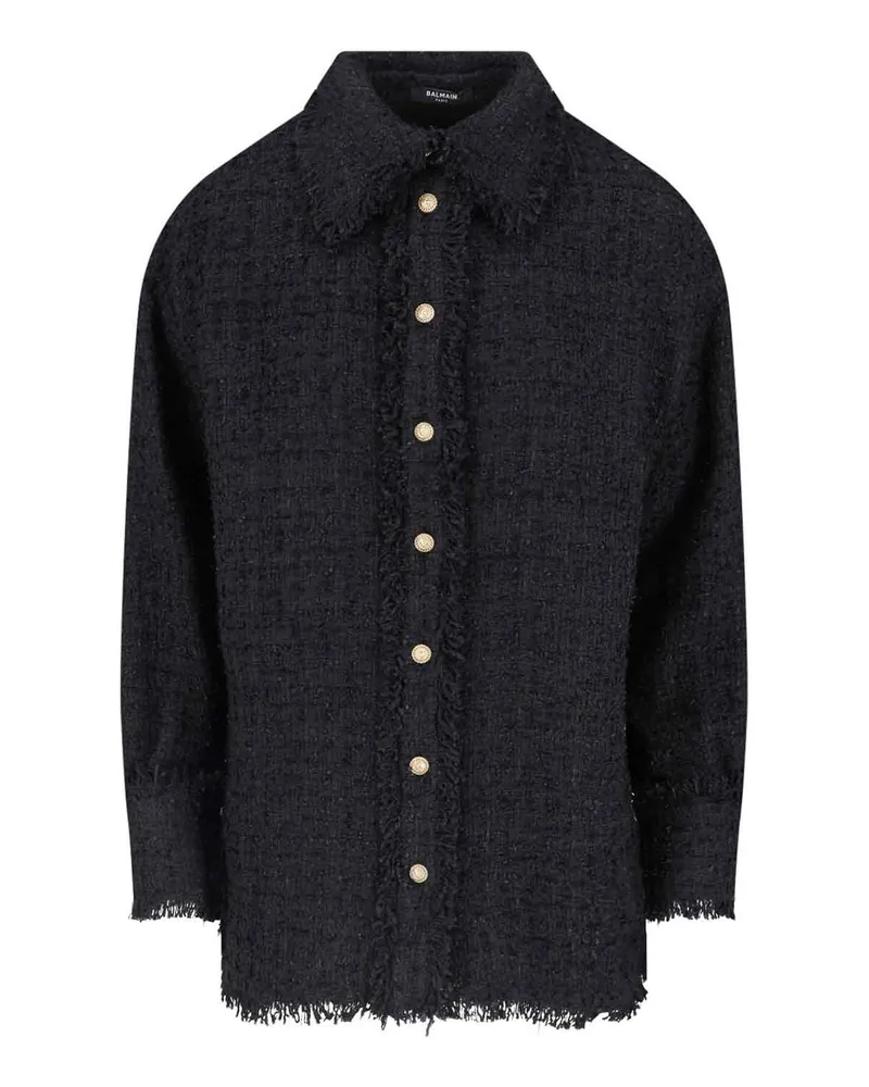 Balmain Hemd - Schwarz Schwarz