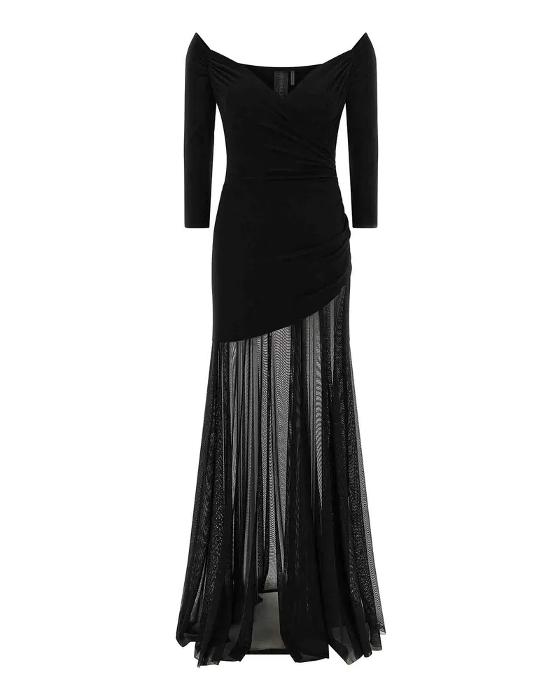 Norma Kamali Schlagjeans - Schwarz Schwarz