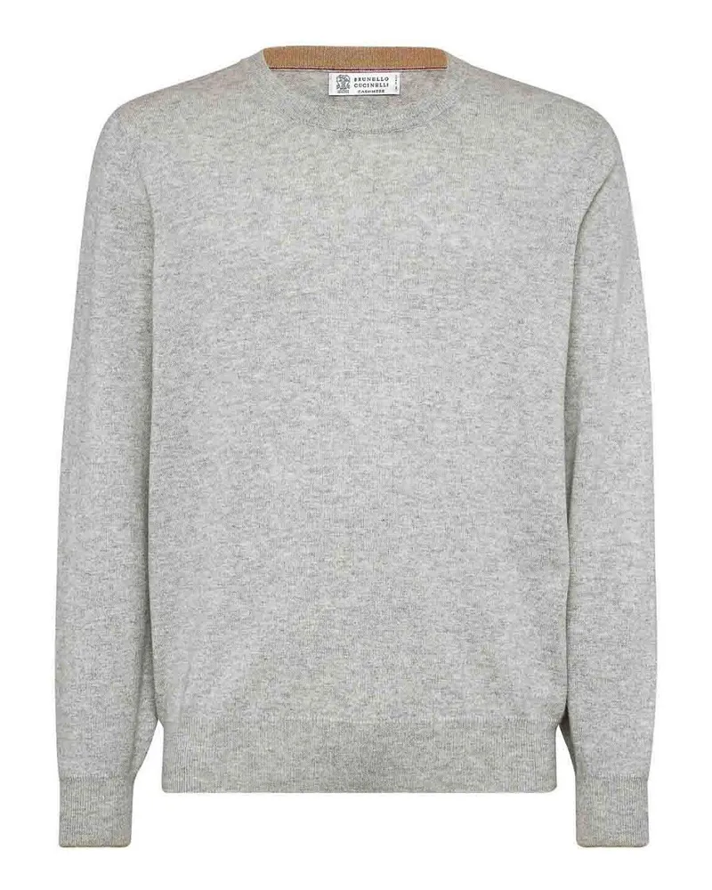 Brunello Cucinelli Rundhalspullover - Grau Grau