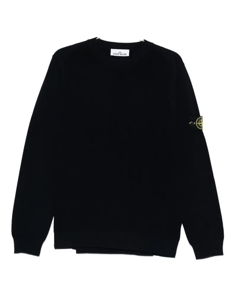 Stone Island Rundhalspullover - Blau Blau