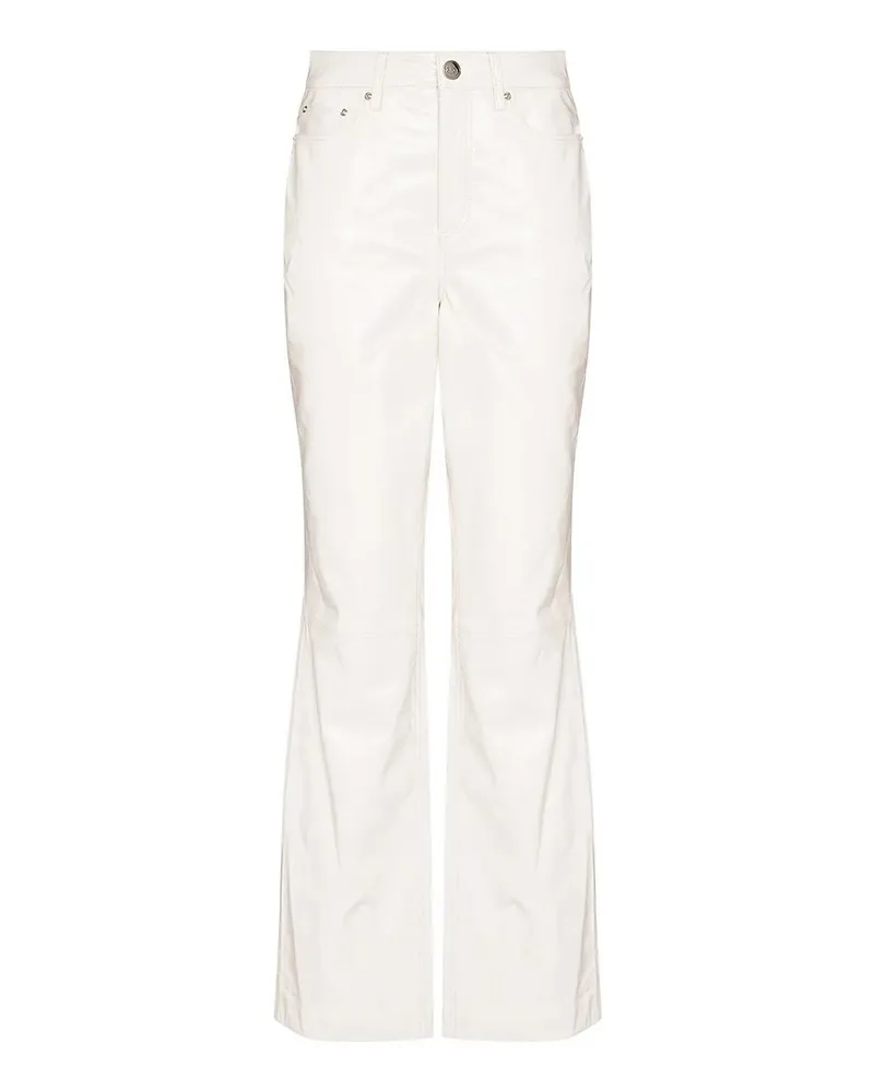 ROTATE Birger Christensen Lederhose - Weiß Weiß