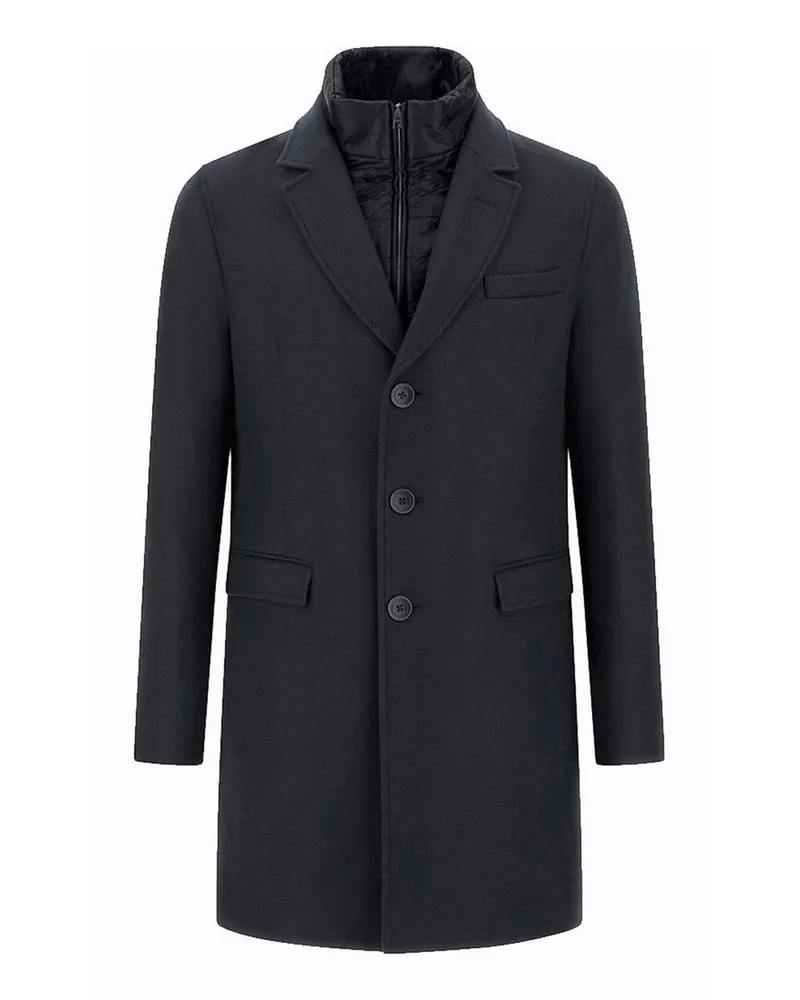 Herno Langer Mantel - Blau Blau