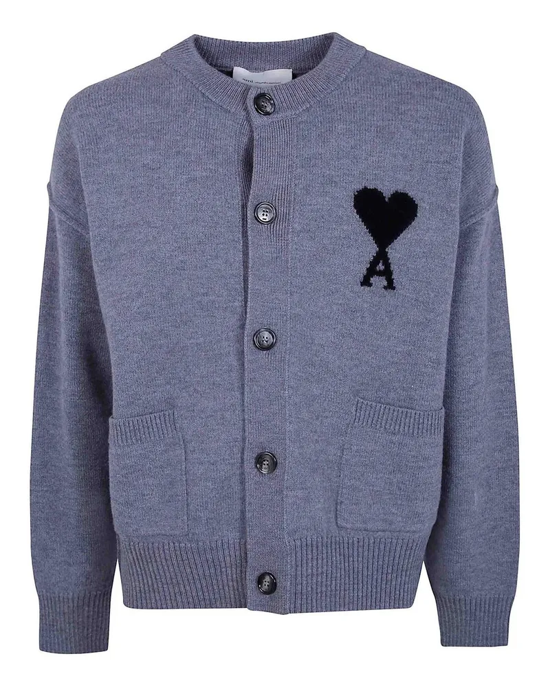 AMI Paris Cardigan - Grau Grau
