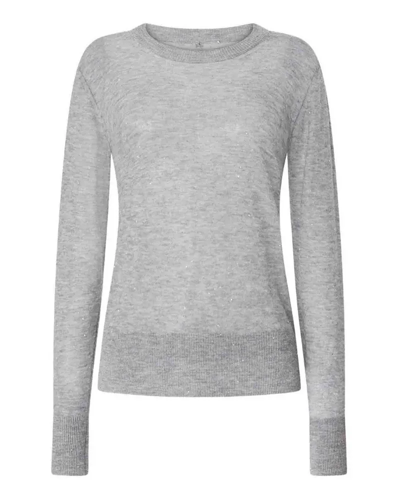Genny Rundhalspullover - Grau Grau