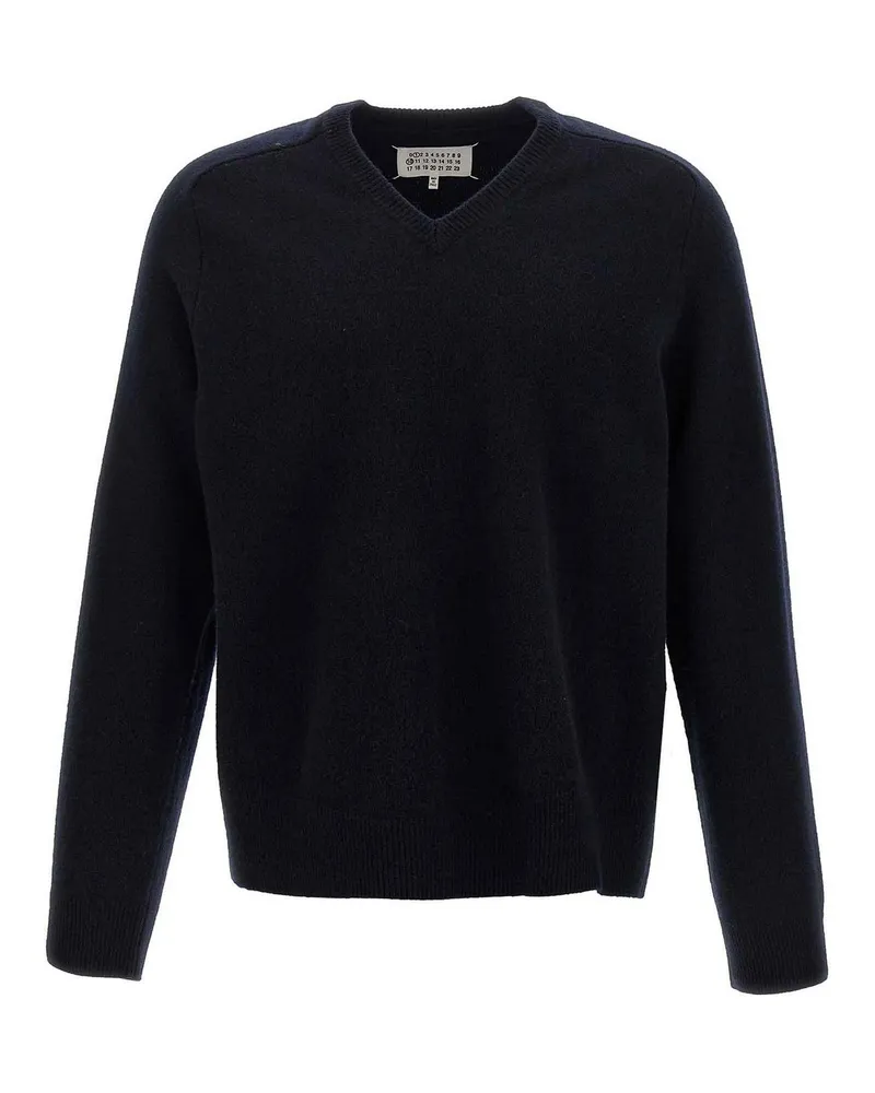 Maison Margiela V-Pullover - Blau Blau