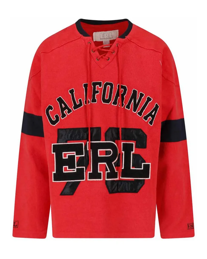 ERL V-Pullover - Rot Rot