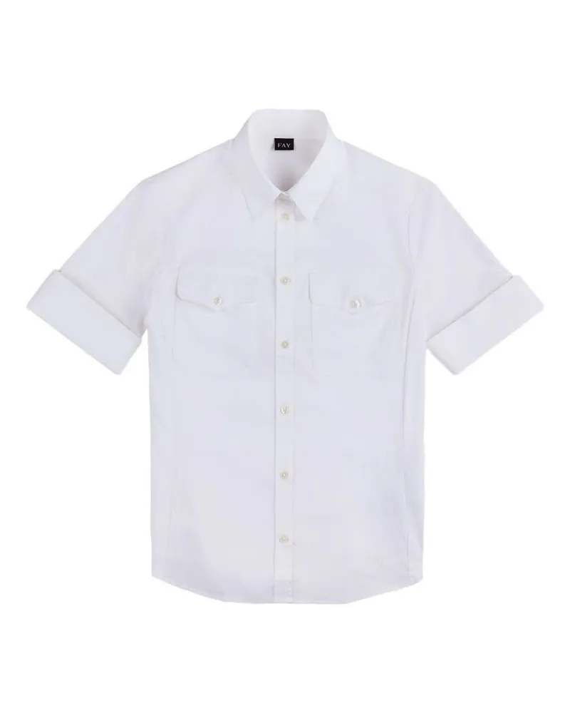 Fay Hemd - Weiß Weiß
