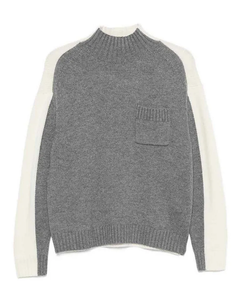 Semicouture Rundhalspullover - Grau Grau