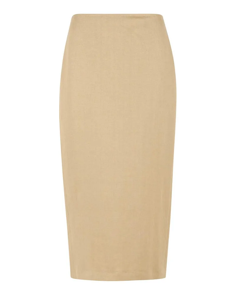 Max Mara Langer Rock - Beige Beige